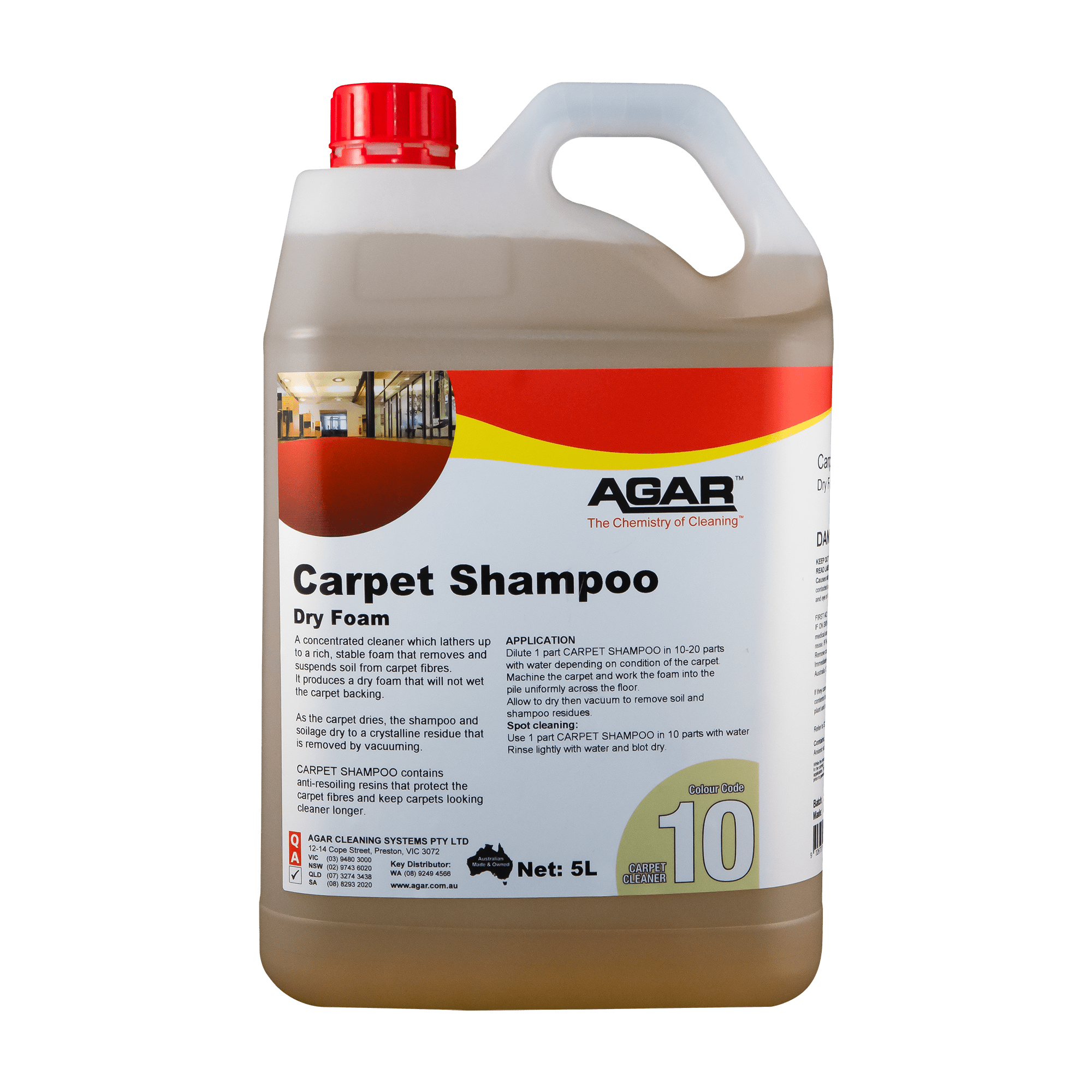 AGAR Carpet Shampoo Dry Foam 5L