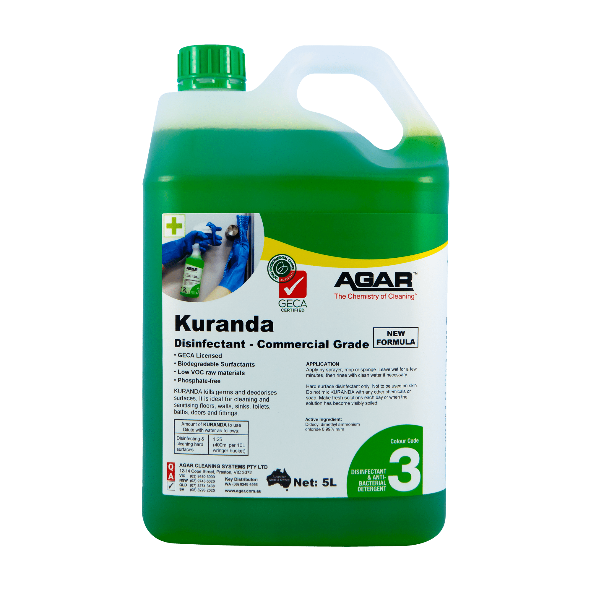 AGAR Kuranda Commercial Grade Disinfectant 5L