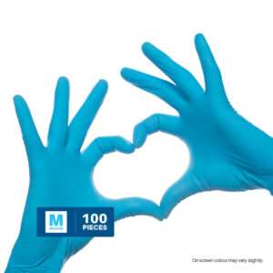Vinyl/Nitrile Blend Gloves - 100 Pack - Medium